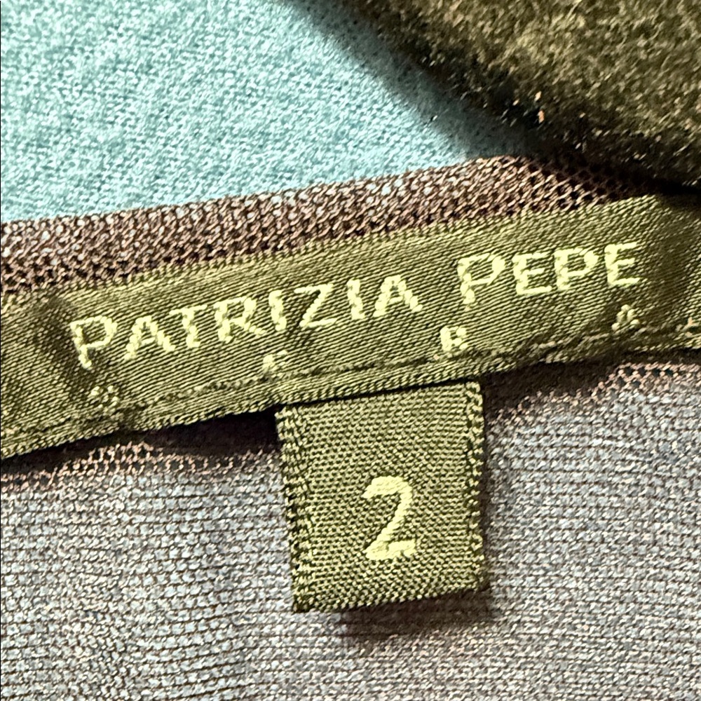 Long-Sleeve Purple See through Women's Top by Patrizia Pepe Italy Size 2 - Picture 2 of 16